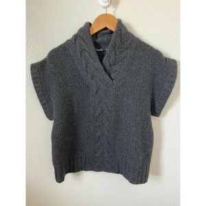 Magaschoni Cashmere Sweater Top Short Sleeve